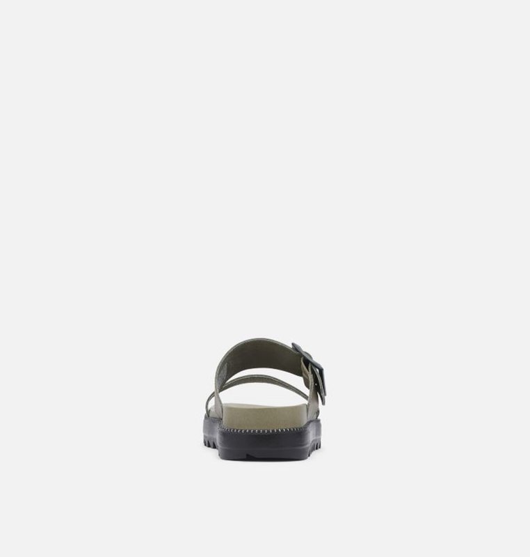 Womens Slides Olive - Sorel Roaming™ Buckle - 372189-PUS